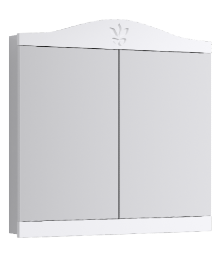 Зеркальный шкаф AQWELLA Franchesca 85 белый FR0408